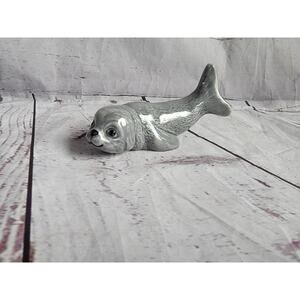 Vintage Seal Figurine Paperweight Glossy Finish